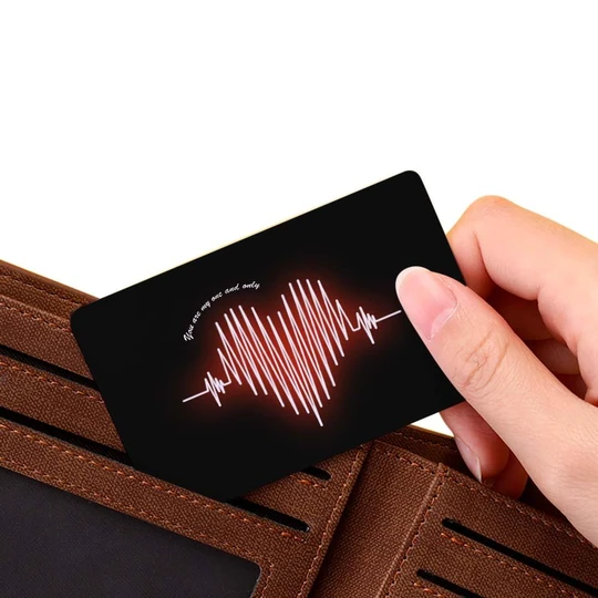 Scannable AR VR Animation 3D Card Virtual Reality Animation AR Graphic Cards Heart Wave