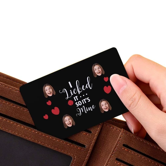 Scannable AR VR Animation 3D Card Virtual Reality Animation AR Graphic Cards I Licked It So It's Mine