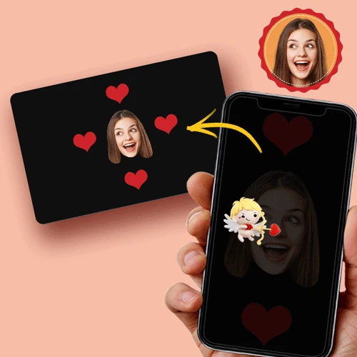 Scannable AR VR Animation 3D Card Virtual Reality Animation AR Graphic Cards Gift for Him