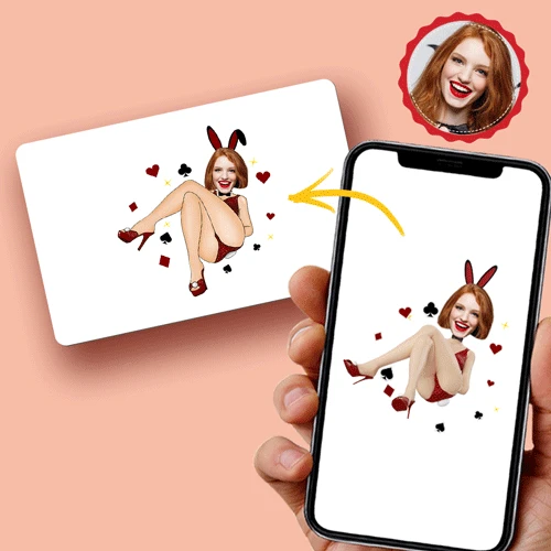 Scannable AR VR Animation 3D Card Virtual Reality Animation AR Graphic Cards Bunny Girl