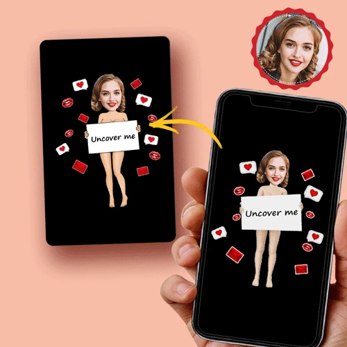 Scannable AR VR Animation 3D Card Virtual Reality Animation AR Graphic Cards Uncover Me