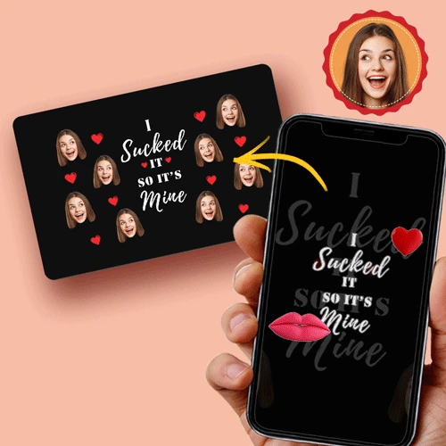 Scannable AR VR Animation 3D Card Virtual Reality Animation AR Graphic Cards I Sucked It So It's Mine