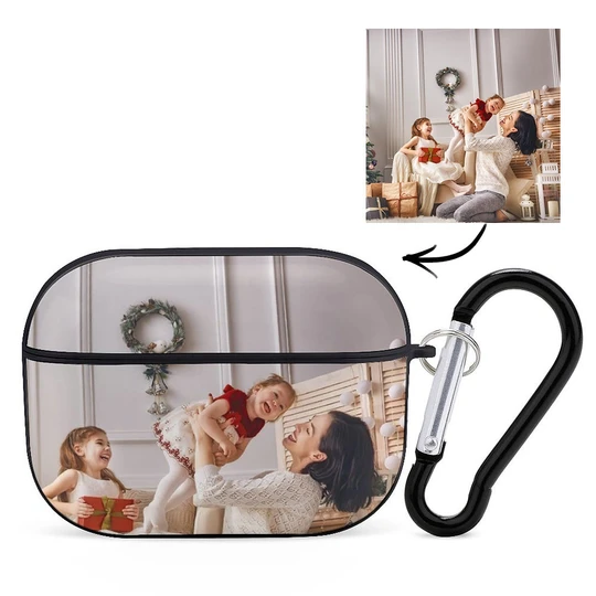 Custom Photo AirPods Pro Case Earbuds Case with Keychain
