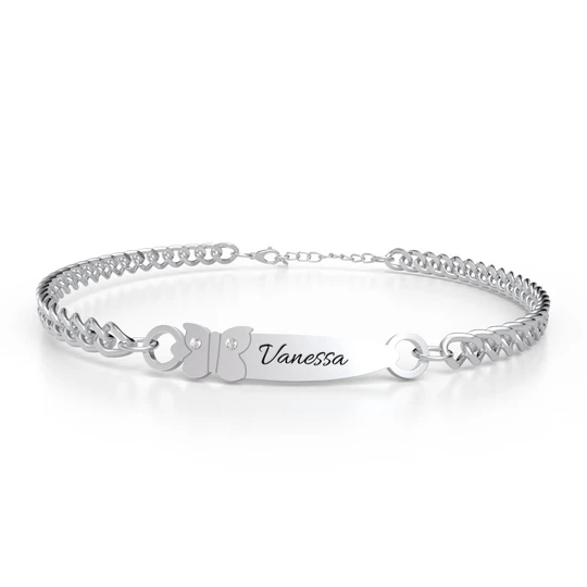 Custom Engraved Bracelet Birthday Gift Personalized Bracelet for Her