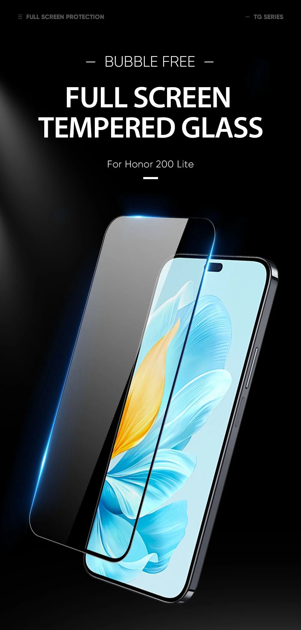 DUX DUCIS For Honor 200 Lite Screen Protector 0.3mm Medium Alumina Glass Anti-Shatter Film (9D)-Cellmalls