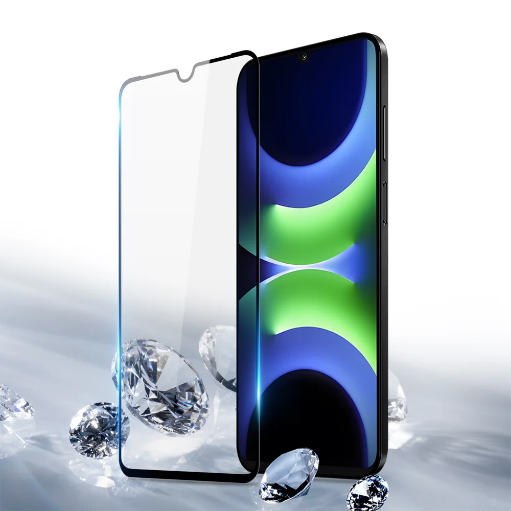 For Huawei Nova Y72S / Huawei Nova Y63 Glass Film DUX DUCIS Full Screen Protector Anti-scratch Medium Alumina Glass Film (9D) - Black-Cellmalls