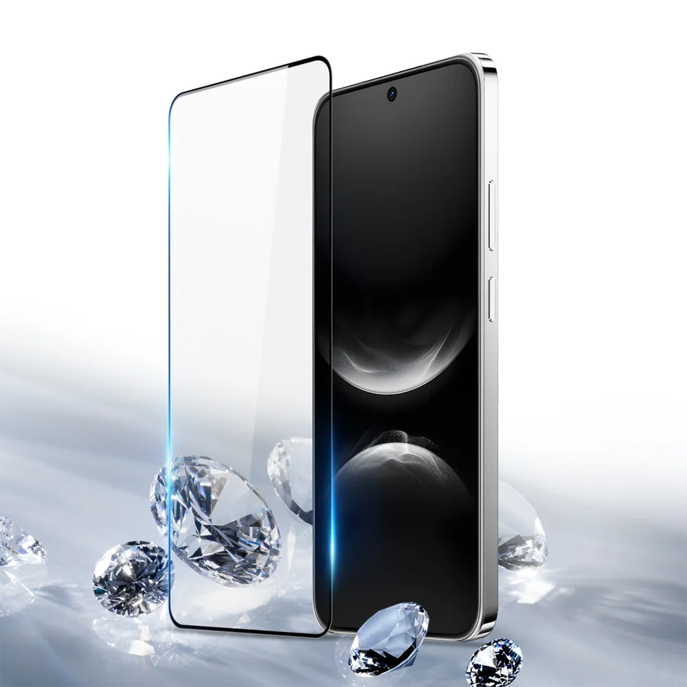 For Huawei nova 14 5G Glass Film DUX DUCIS Full Screen Protector Anti-scratch Medium Alumina Glass Film (9D) - Black-Cellmalls