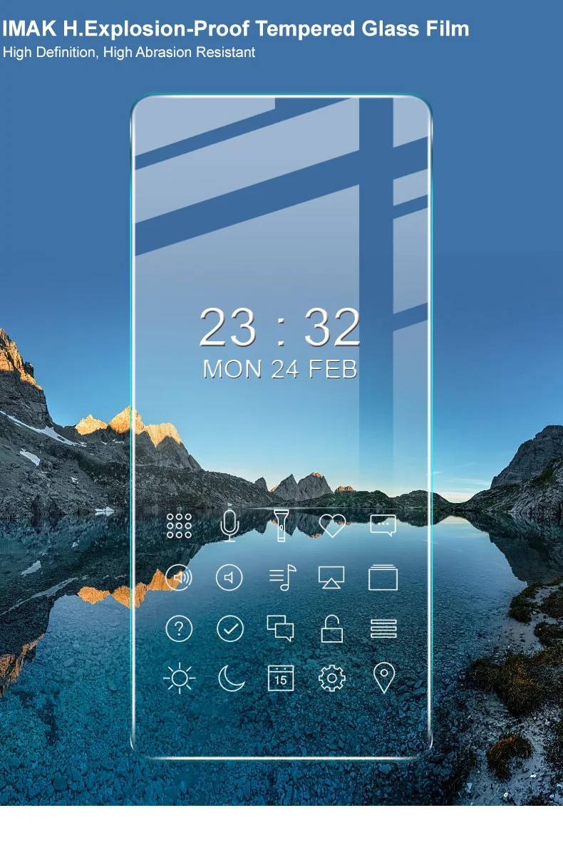 IMAK H Series for Samsung Galaxy A13 4G Full Glue Tempered Glass Film HD Clear 9H Hardness Anti-Scratch Screen Protector-Cellmalls