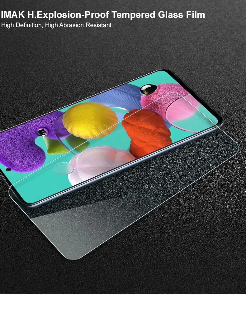 IMAK High Anti-Explosion Tempered Glass Screen Guard for Samsung Galaxy A51-Cellmalls
