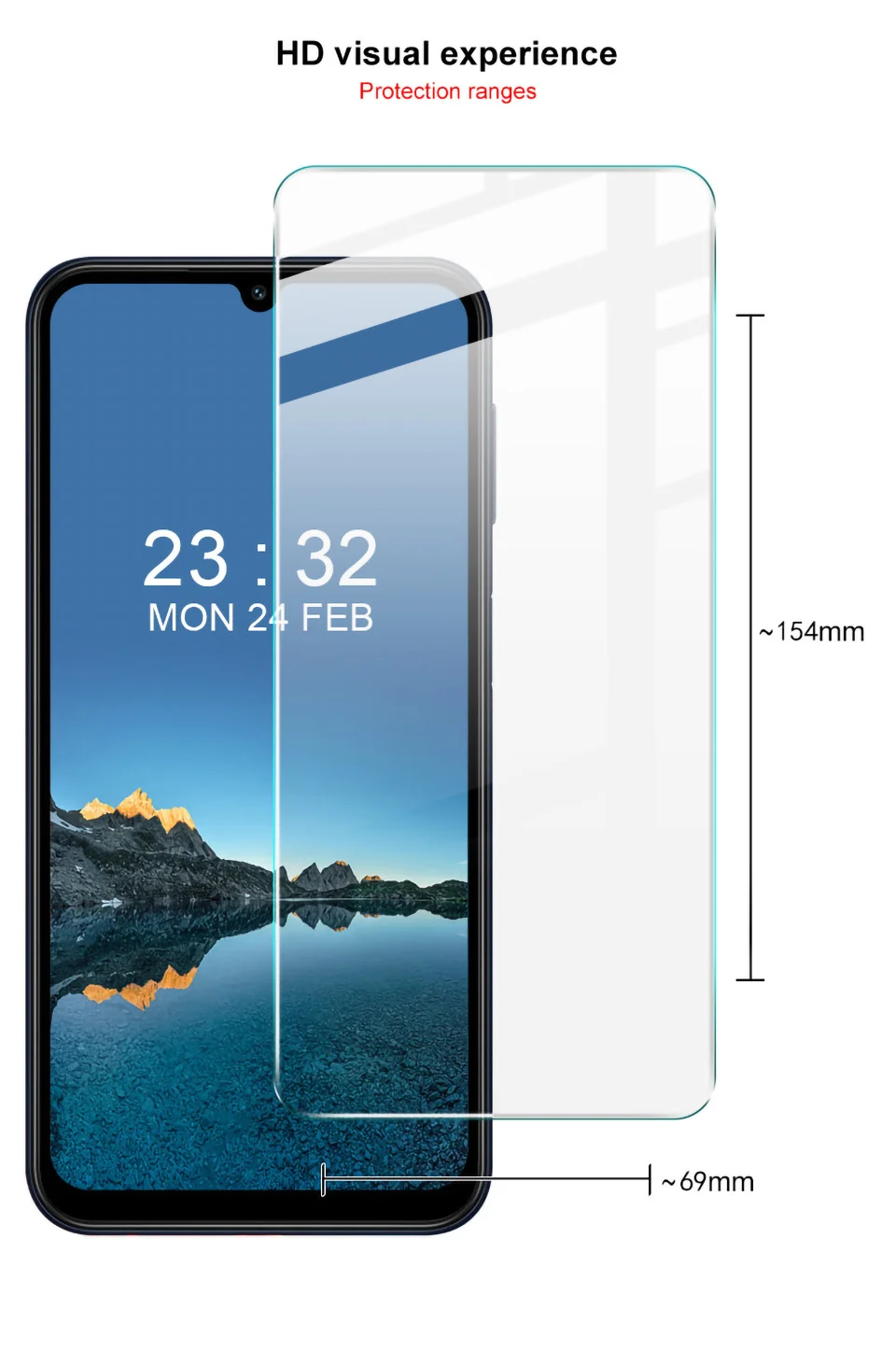 IMAK H Series For Samsung Galaxy M34 5G / F34 5G Screen Protector Anti-explosion Tempered Glass Film-Cellmalls