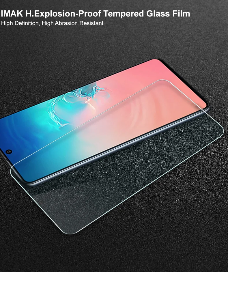 IMAK H Anti-explosion Tempered Glass Screen Film for Samsung Galaxy A91/S10 Lite/M80s-Cellmalls