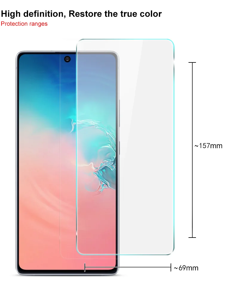 IMAK H Anti-explosion Tempered Glass Screen Film for Samsung Galaxy A91/S10 Lite/M80s-Cellmalls