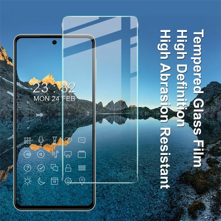 IMAK H Series For Samsung Galaxy M53 5G Phone Screen Film Anti-explosion 9H Hardness HD Clear Tempered Glass Screen Protector-Cellmalls