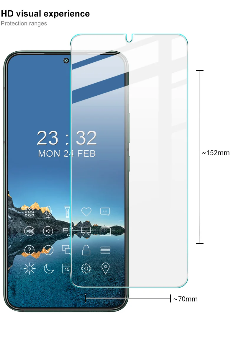 IMAK H Series Anti-explosion Ultra-thin Arc Edge HD Good Protection Tempered Glass Screen Protector for Samsung Galaxy S22+ 5G / S23+-Cellmalls