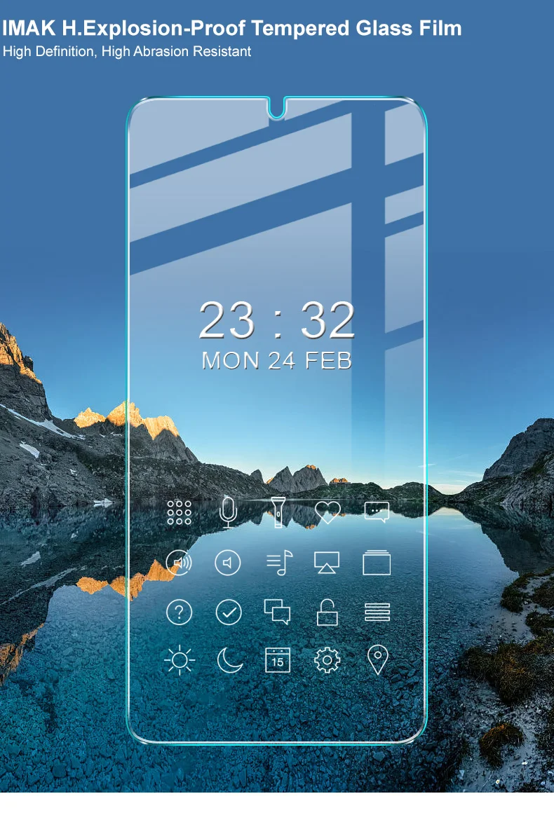 IMAK H Series Anti-explosion Ultra-thin Arc Edge HD Good Protection Tempered Glass Screen Protector for Samsung Galaxy S22+ 5G / S23+-Cellmalls