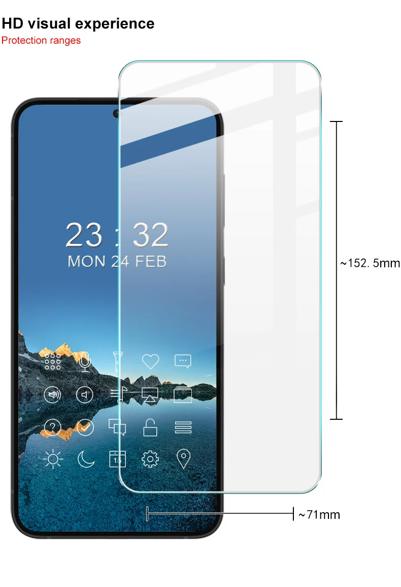 IMAK H Series for Samsung Galaxy S22+ 5G / S23+ Anti-fingerprint Phone Screen Protector Anti-scratch Ultra Clear Tempered Glass Film-Cellmalls