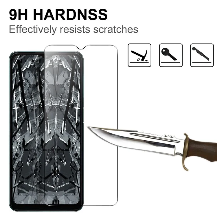 For Samsung Galaxy A04s 4G (164.7 x 76.7 x 9.1 mm) Ultra Clear Tempered Glass Film 2.5D Arc Edge Anti-explosion Screen Protector-Cellmalls