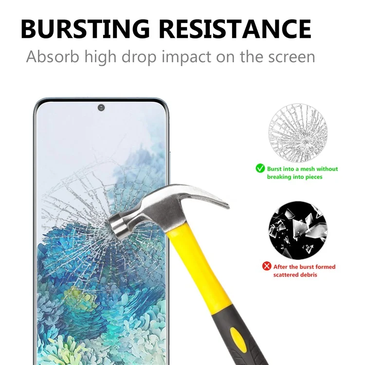 For Samsung Galaxy S21 FE 5G Anti-explosion 2.5D 9H Arc Edge Tempered Glass Guard Ultra Clear Screen Protector-Cellmalls