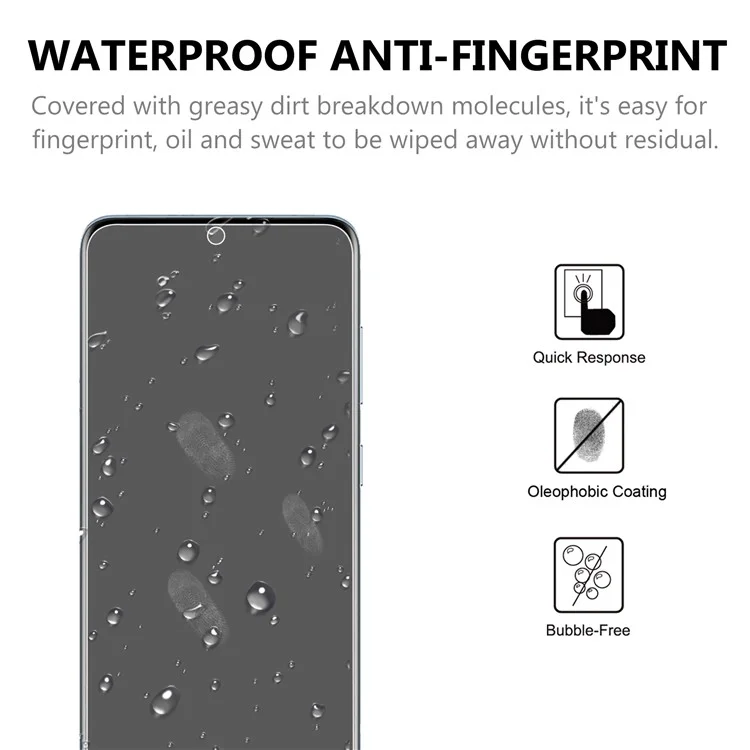 For Samsung Galaxy S21 FE 5G Anti-explosion 2.5D 9H Arc Edge Tempered Glass Guard Ultra Clear Screen Protector-Cellmalls