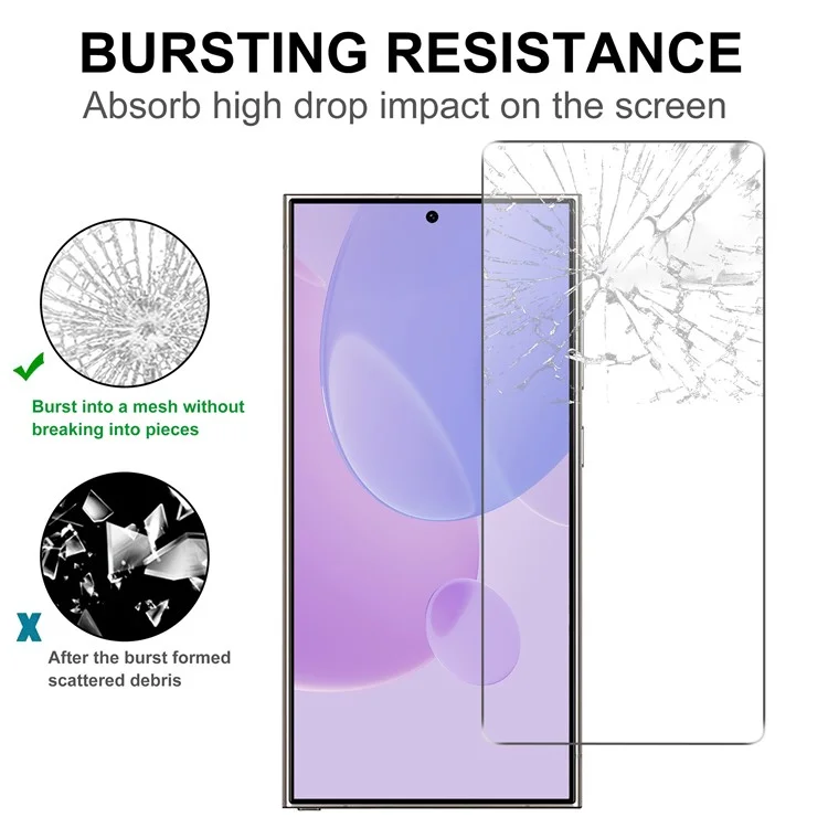 For Samsung Galaxy S25 Ultra Screen Protector HD Tempered Glass Film 2.5D-Cellmalls