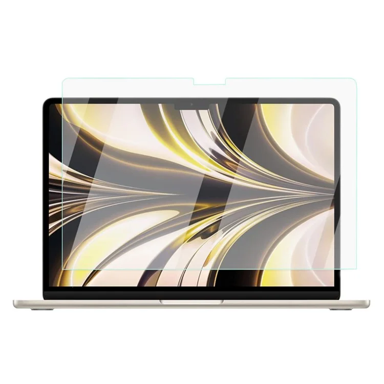For MacBook Air 13 inch (2022) A2681 Tempered Glass Screen Protector Anti-explosion 0.3mm Arc Edge Full Cover Film-Cellmalls