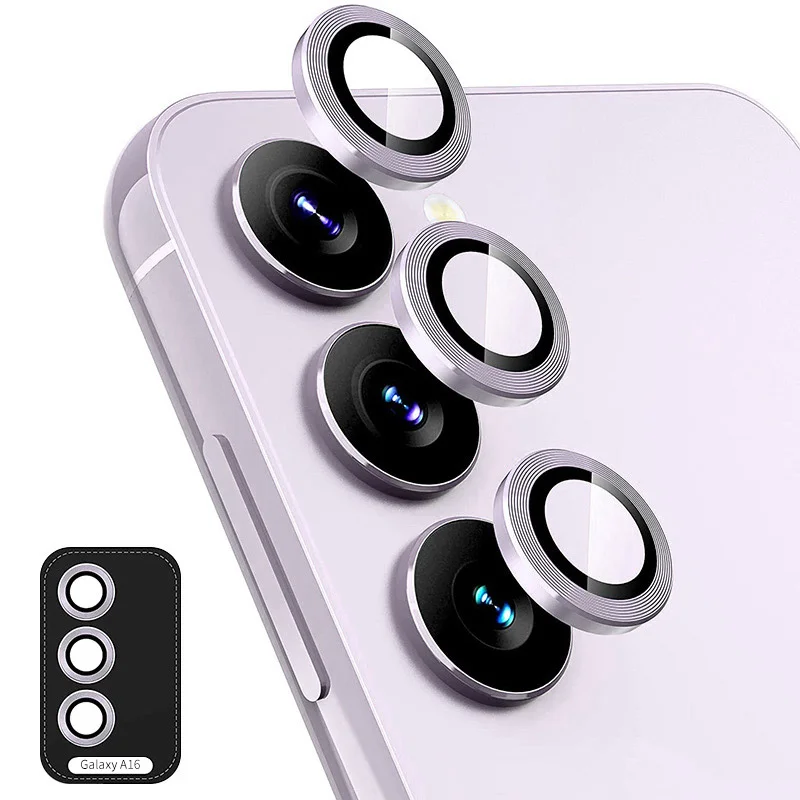 For Samsung Galaxy A16 5G / A16 4G Camera Lens Protector ENKAY Hat-Prince Metal Ring Lens Film - Colorful-Cellmalls