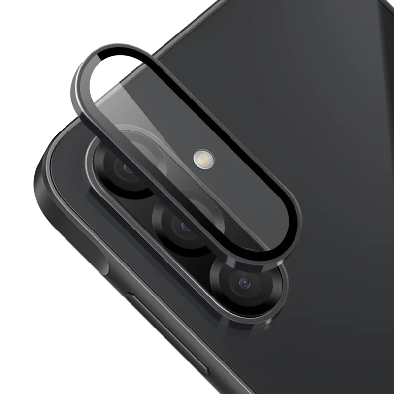 For Samsung Galaxy A56 5G / Galaxy A36 5G Camera Lens Protector ENKAY Hat-Prince Metal Ring Lens Film - Black-Cellmalls