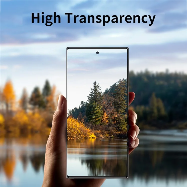 ENKAY HAT PRINCE For Samsung Galaxy S22 Ultra 5G 1 Set Ultra Clear Tempered Glass Aluminum Alloy Back Camera Lens Ring Cover Protector - Silver-Cellmalls