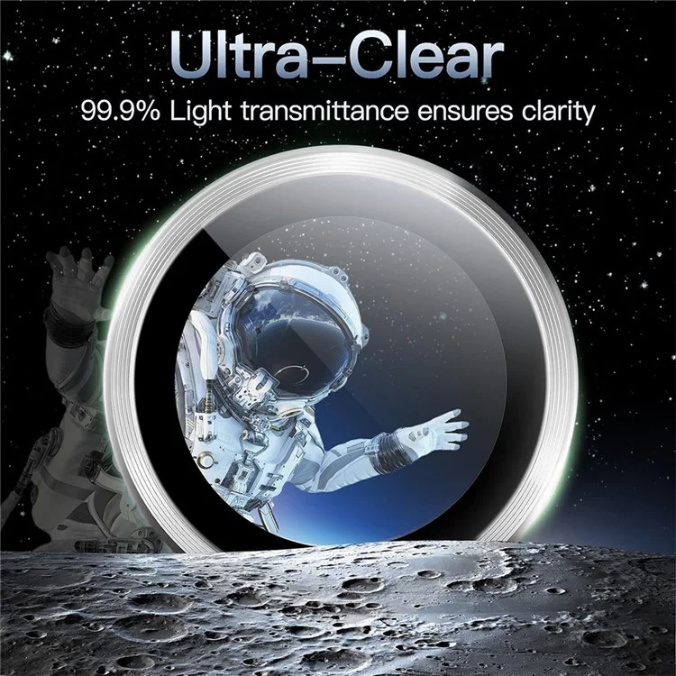 ENKAY HAT PRINCE For Samsung Galaxy Z Flip6 5G 1 Set Camera Lens Protector 9H Anti-fingerprint Rear Lens Film with Metal Ring - Silver-Cellmalls