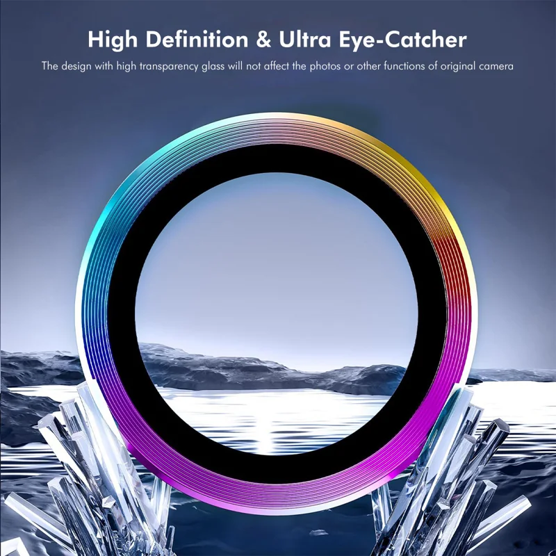 For Samsung Galaxy Tab S10 Ultra / Galaxy Tab S9+ / Galaxy Tab S9 Ultra / Galaxy Tab S9 FE+ / Galaxy Tab S10+ Camera Lens Protector ENKAY Hat-Prince Metal Ring Lens Film - Black-Cellmalls