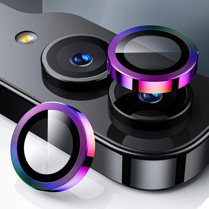 For Samsung Galaxy Z Flip7 5G Camera Lens Protector ENKAY Hat-Prince Metal Ring Lens Film - Black-Cellmalls