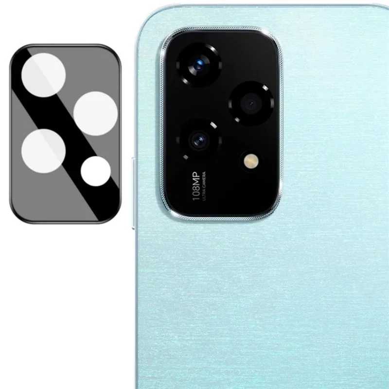 For Honor 200 Lite Camera Lens Protector WANLONFENG HD Full Black Silk Printed Lens Film - Black-Cellmalls