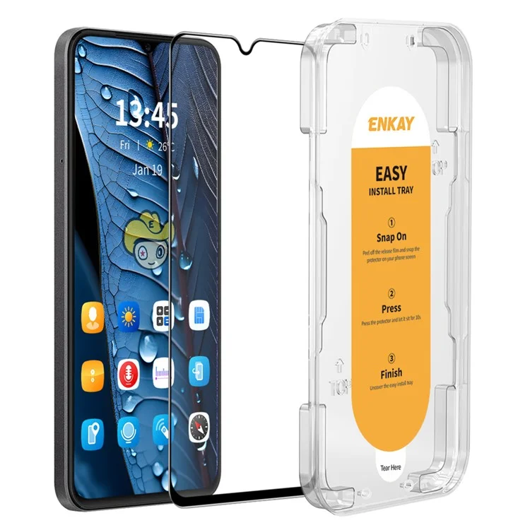 ENKAY HAT PRINCE For Huawei Enjoy 50z 4G HD Screen Protector Silk Printing High Aluminium-silicon Glass Film-Cellmalls