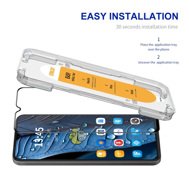 ENKAY HAT PRINCE For Huawei Enjoy 50z 4G HD Screen Protector Silk Printing High Aluminium-silicon Glass Film-Cellmalls