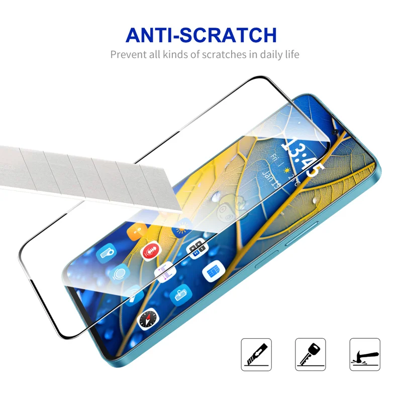 For Huawei Enjoy 80 HD Clear Film ENKAY HAT PRINCE Tempered Glass Screen Protector with Installation Tool - Transparent-Cellmalls