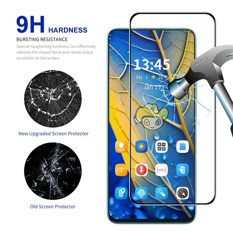 ENKAY HAT PRINCE For Huawei Mate 60 Film Silk Printing Full Screen Protector with Easy Installation Tool-Cellmalls