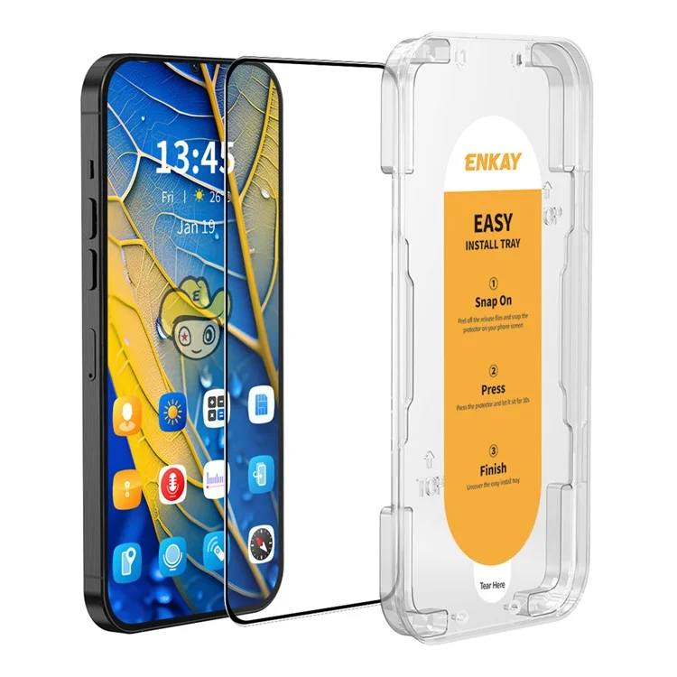 ENKAY HAT PRINCE For Huawei Mate 60 Film Silk Printing Full Screen Protector with Easy Installation Tool-Cellmalls