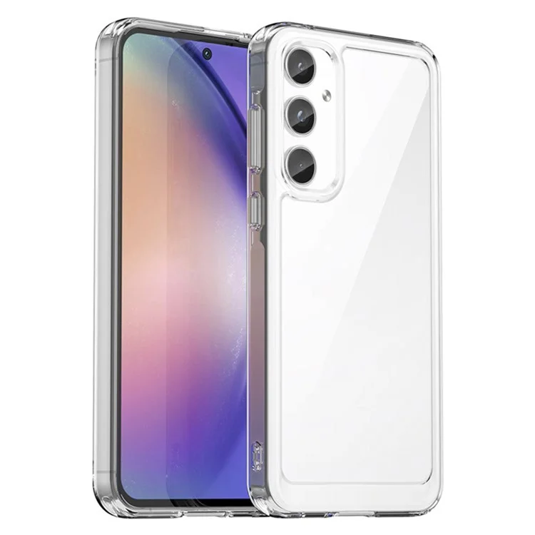 WANLONFENG MF2 Series For Samsung Galaxy A05s 4G Case TPU Acrylic Clear Phone Cover with 2Pcs Tempered Glass Film-Cellmalls