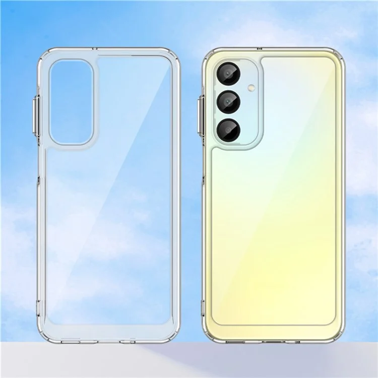 WANLONFENG MF2 Series For Samsung Galaxy A16 5G  /  A16 4G Case TPU Acrylic Clear Phone Cover with 2Pcs Tempered Glass Film-Cellmalls