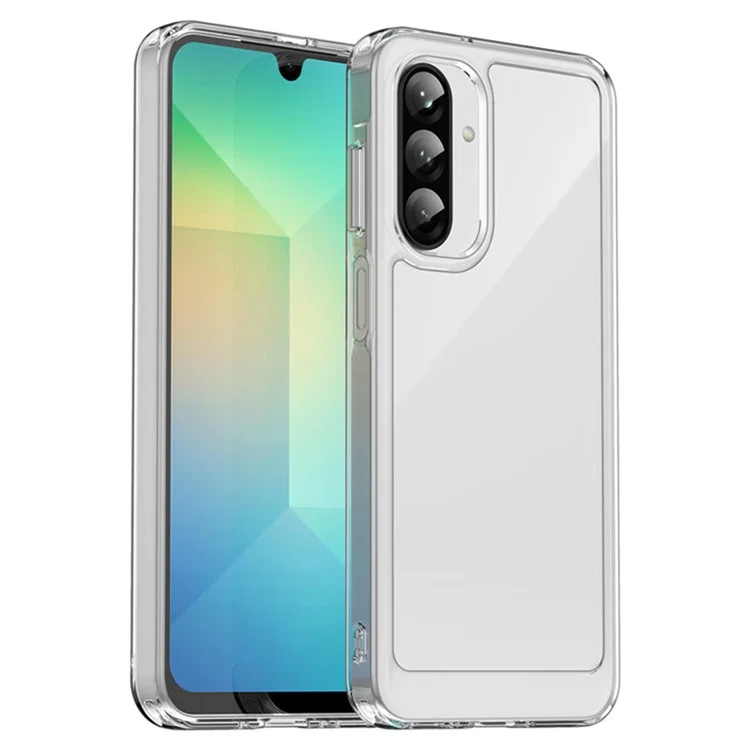 WANLONFENG MF2 Series For Samsung Galaxy A26 5G Case TPU Acrylic Clear Phone Cover with 2Pcs Tempered Glass Film-Cellmalls