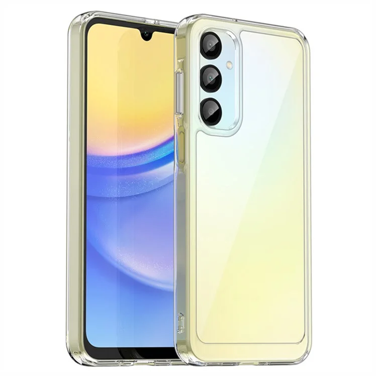 WANLONFENG MF2 Series For Samsung Galaxy A16 5G  /  A16 4G Case TPU Acrylic Clear Phone Cover with 2Pcs Tempered Glass Film-Cellmalls