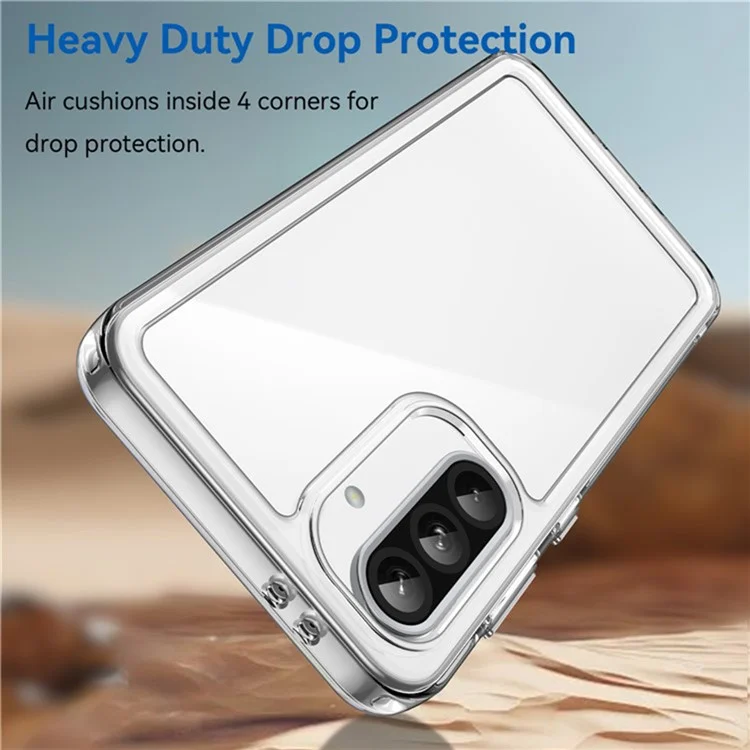 WANLONFENG MF2 Series For Samsung Galaxy A36 5G Case TPU Acrylic Clear Phone Cover with 2Pcs Tempered Glass Film-Cellmalls