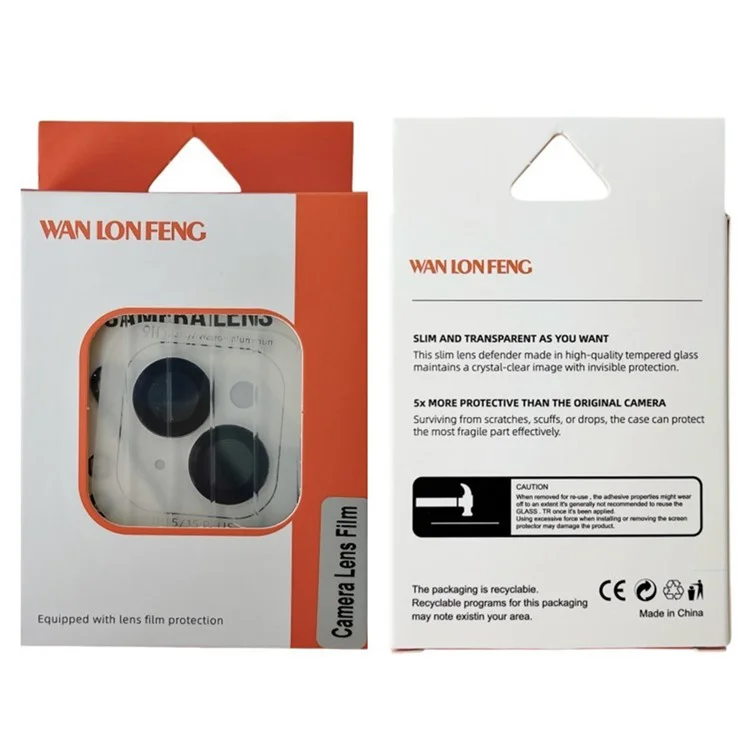 WANLONFENG For iPhone 16 Pro Max  /  16 Pro Camera Lens Protector Metal CD Texture Tempered Glass Lens Film - Dark Purple-Cellmalls