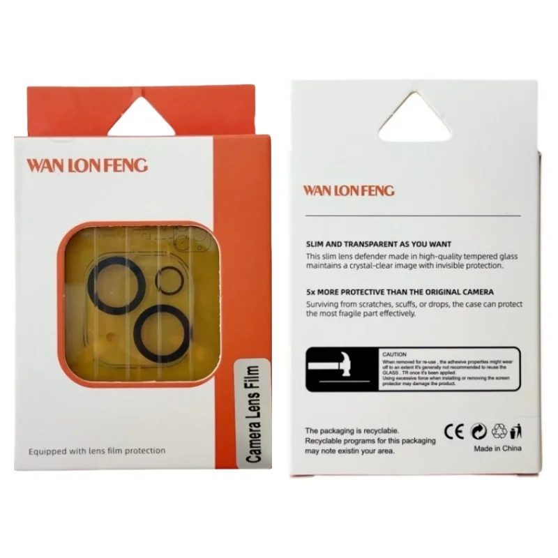 For Samsung Galaxy S23 Ultra Camera Lens Protector WANLONFENG HD Clear Silk Printing Lens Film with Cleaning Cloth - Transparent-Cellmalls