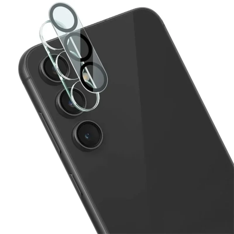 For Samsung Galaxy S24 Camera Lens Protector WANLONFENG HD Clear Silk Printing Lens Film with Cleaning Cloth - Transparent-Cellmalls