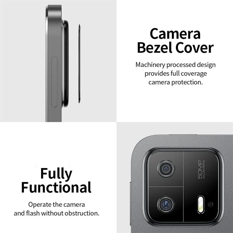 WANLONFENG LHJ Series For Xiaomi Pad 6 Max 14 Metal Camera Lens Protector Integrated Lens Film-Cellmalls