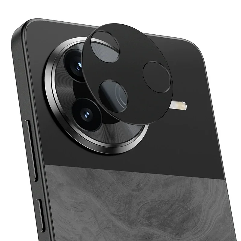 For Xiaomi Poco F7 Pro 5G Metal Camera Lens Protector WANLONFENG LHJ Series Integrated Lens Film - Black-Cellmalls
