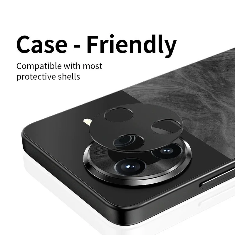For Xiaomi Poco F7 Pro 5G Metal Camera Lens Protector WANLONFENG LHJ Series Integrated Lens Film - Black-Cellmalls