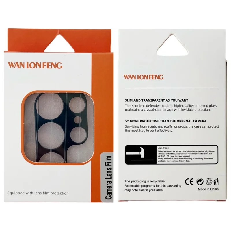 For Xiaomi Poco F7 Pro 5G Metal Camera Lens Protector WANLONFENG LHJ Series Integrated Lens Film - Black-Cellmalls