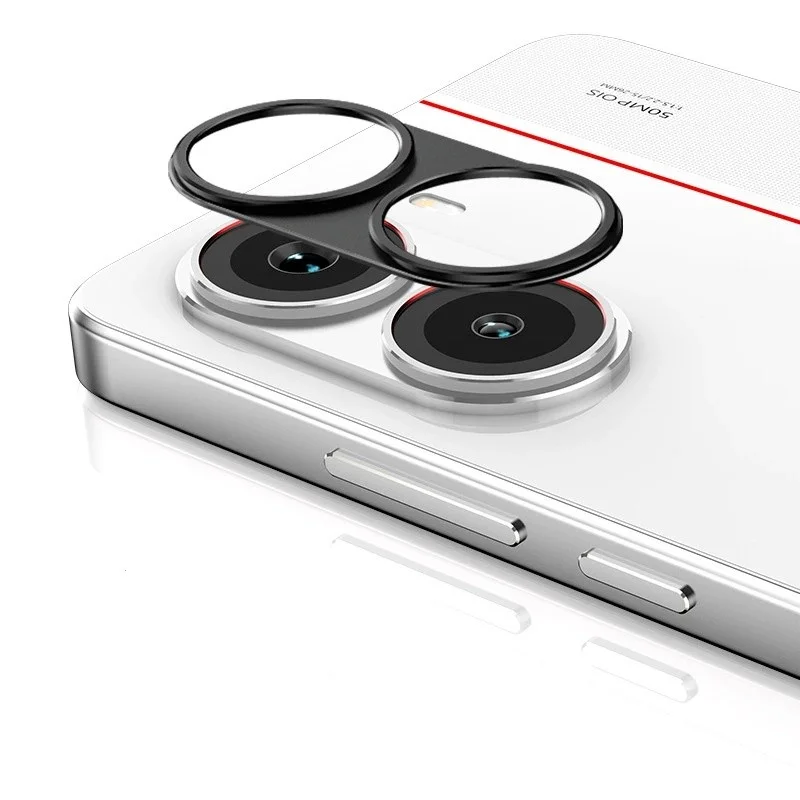 For Xiaomi Redmi Turbo 4 5G Metal Camera Lens Protector WANLONFENG LHJ Series Integrated Lens Film - Black-Cellmalls